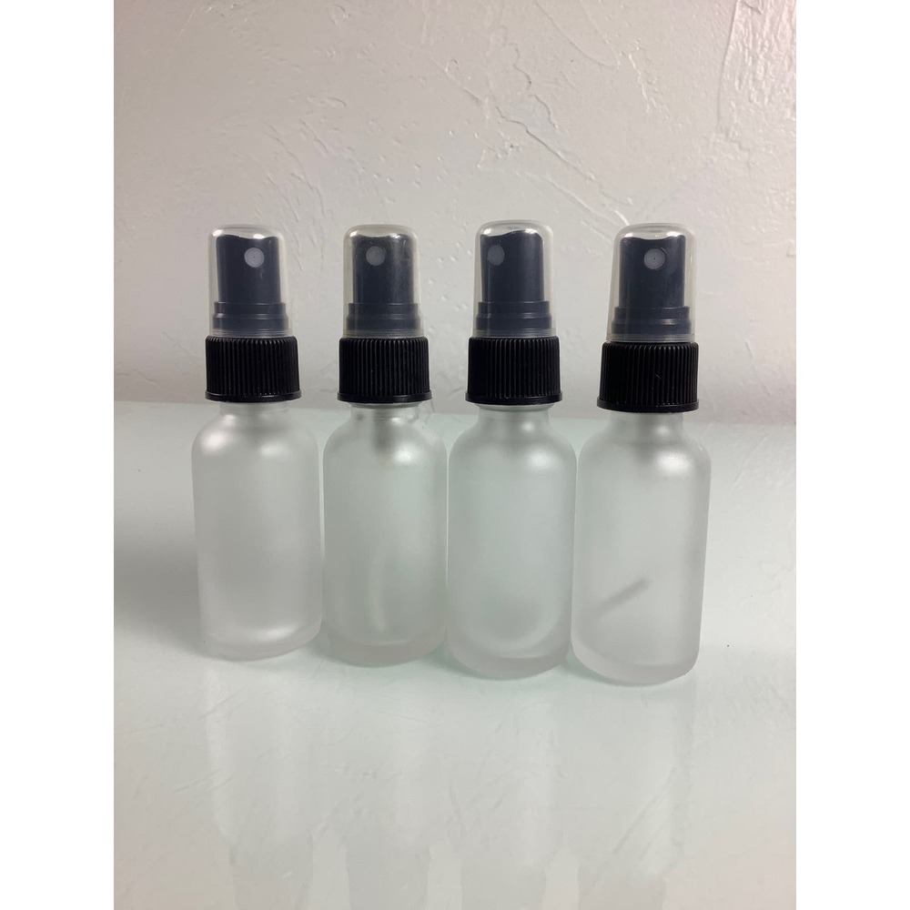 Frosted glass atomizer bottles 35 ml qty 4 NEW